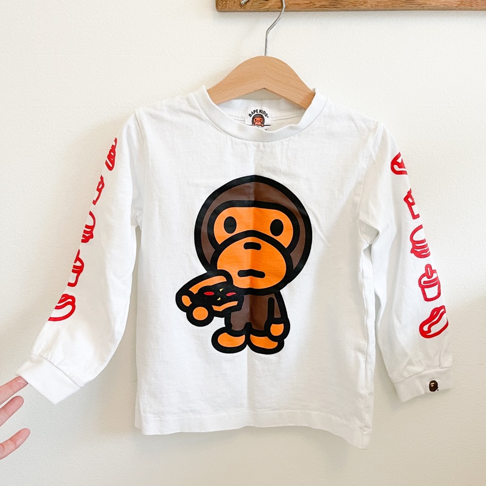 Bape (A Bathing Ape) kids long sleeve, authentic, LIKE NEW, EUC